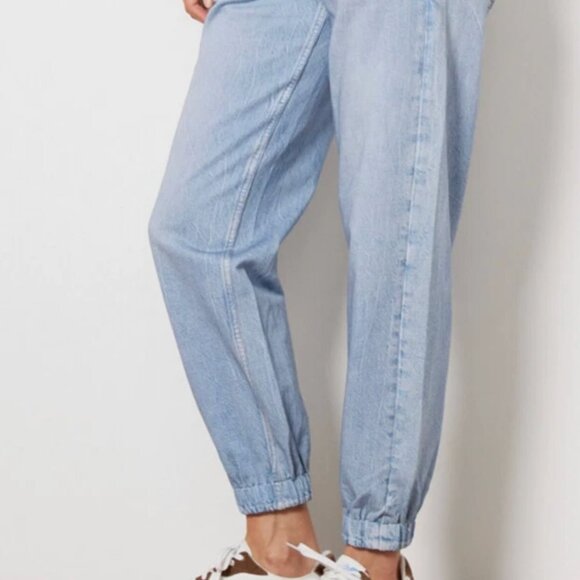 SOLD♥️SOLD♥️♥️NWT*ECRU FAUX LASER JOGGER SWEATPANT*M*LIKE RAG BONE MIRAMAR*NEW - Picture 2 of 16